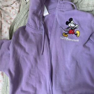 Disney Lavender Hoodie with Mickey Mouse